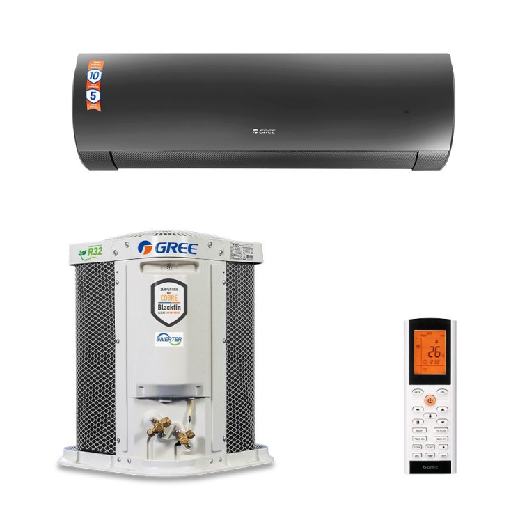 Imagem do produto Ar Condicionado Split Hi Wall Gree G-Diamond Inverter 24000 BTUS Quente e Frio 220V Preto Imagem do produto Ar Condicionado Split Hi Wall Gree G-Diamond Inverter 24000 BTUS Quente e Frio 220V Preto