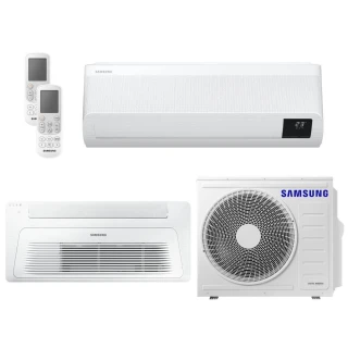 Ar Condicionado Bi Split Samsung Wind Free 18000 BTUs (HW 09K + K7 1V 18K) Quente e Frio Inverter 220V R410A (AJ050AXJ2KH-AZ)