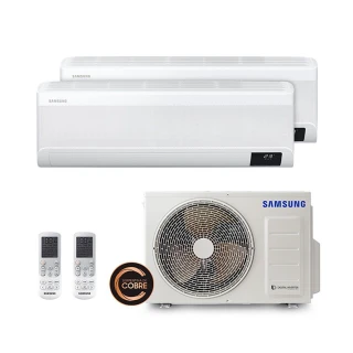 Ar Condicionado Multisplit Inverter Windfree Samsung 18000 BTUs (2evap 9000) Quente/Frio 220V Monofásico