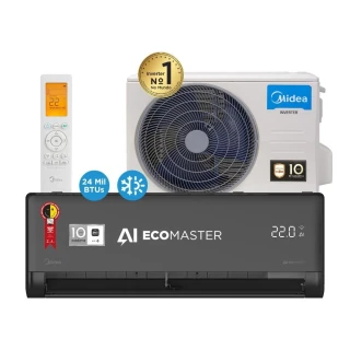 Ar Condicionado Split Hi Wall Springer Midea Inverter 24000 BTUS Quente Frio 220V Grafite Ar Condicionado Split Hi Wall Springer Midea Inverter 24000 BTUS Quente Frio 220V Grafite