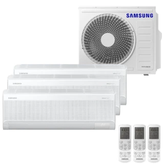 Ar Condicionado Tri Split Samsung Wind Free 28000 BTUs (HW 09K+09K+18K) Quente e Frio Inverter 220V R410A (AJ080AXJ4KH/AZ) Ar Condicionado Tri Split Samsung Wind Free 28000 BTUs (HW 09K+09K+18K) Quente e Frio Inverter 220V R410A (AJ080AXJ4KH/AZ)