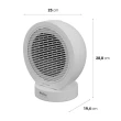 Aquecedor Philco Sistema Termo Ventilador 3 em 1 PAQ2100A 1500W com Oscilação Branco 110V