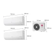 Ar-Condicionado LG Dual Inverter Voice  +AI Bi-Split 16.000 BTU (9.000+9.000 BTU) Frio 220V - S32Q16SA181